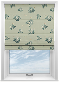 Upton, Aprils Bloom Bud Green - Twist&Fit Roman Blind